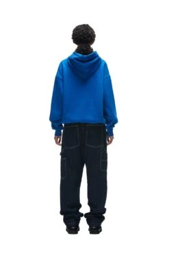 DOUBLE HOODIE ROYAL BLUE(Double Hoodie Royal Blue) -6PM CLOTHING SALE 202221012 6PM ECOM AW221689