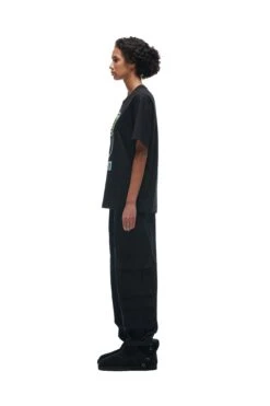 FLOWER TSHIRT BLACK(Flower Tshirt Black) -6PM CLOTHING SALE 202221012 6PM ECOM AW221846