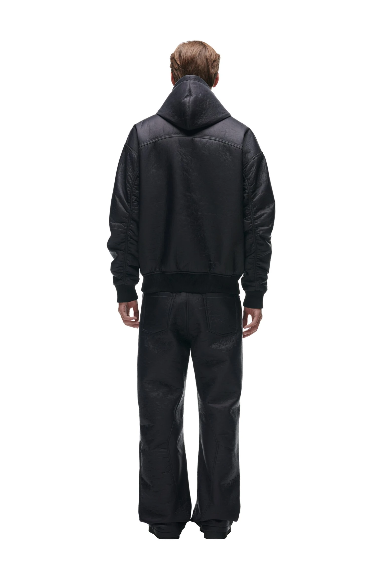 CRINKLE ZIP JACKET BLACK(Crinkle Zip Hoodie Black) 5 CRINKLE ZIP JACKET BLACK(Crinkle Zip Hoodie Black) - Image 3