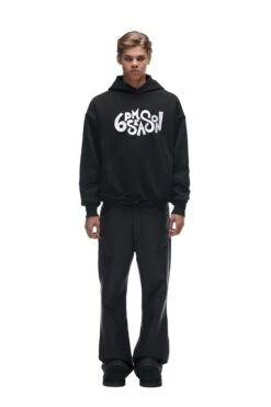 DOUBLE HOODIE BLACK(Double Hoodie Black)