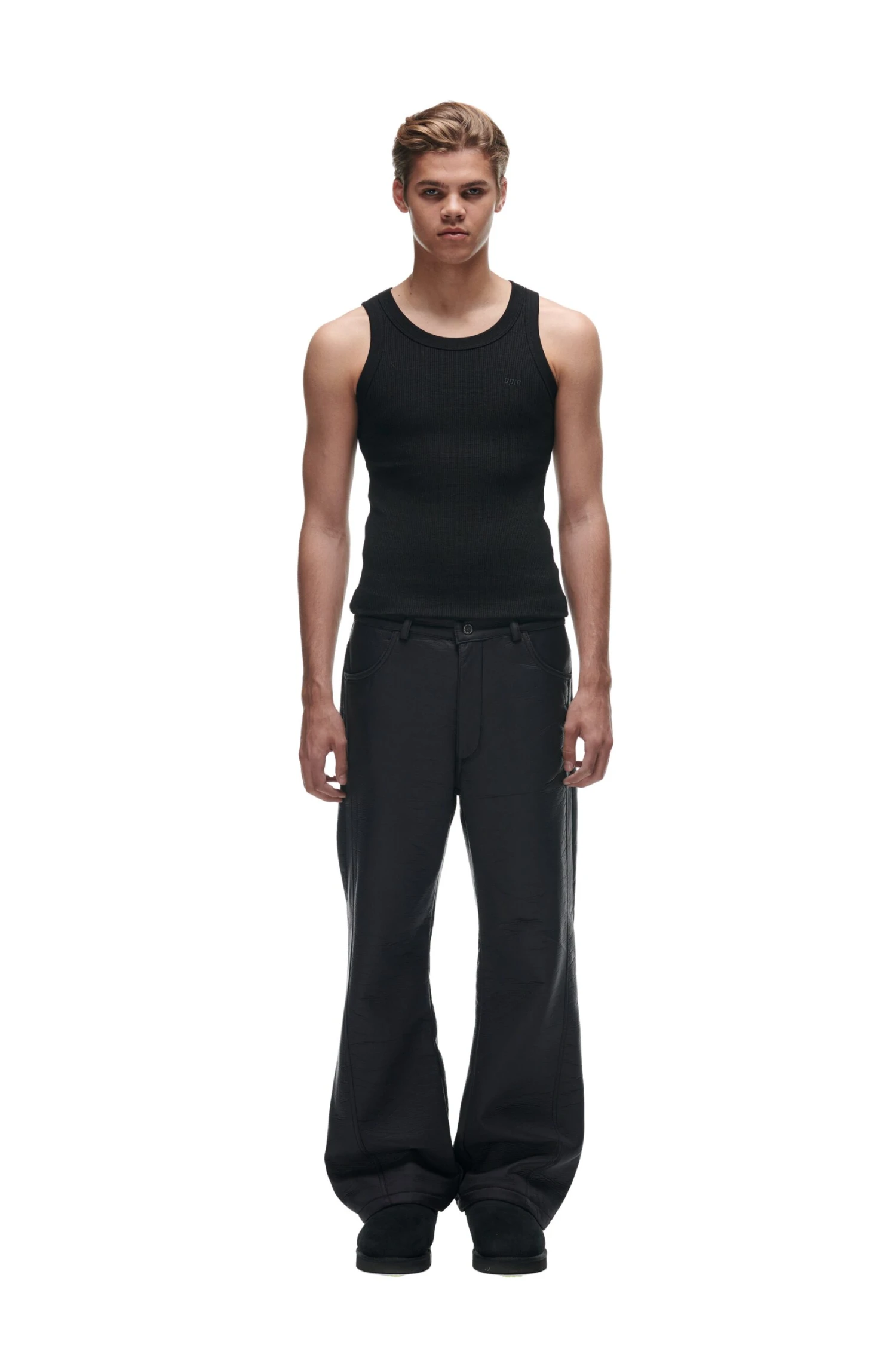 CRINKLE ZIP PANTS BLACK(Crinkle Zip Pants Black) 3 CRINKLE ZIP PANTS BLACK(Crinkle Zip Pants Black)
