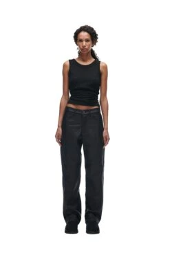 CRINKLE ZIP PANTS BLACK(Crinkle Zip Pants Black) 12 CRINKLE ZIP PANTS BLACK(Crinkle Zip Pants Black) -6PM CLOTHING SALE 202221012 6PM ECOM AW222199