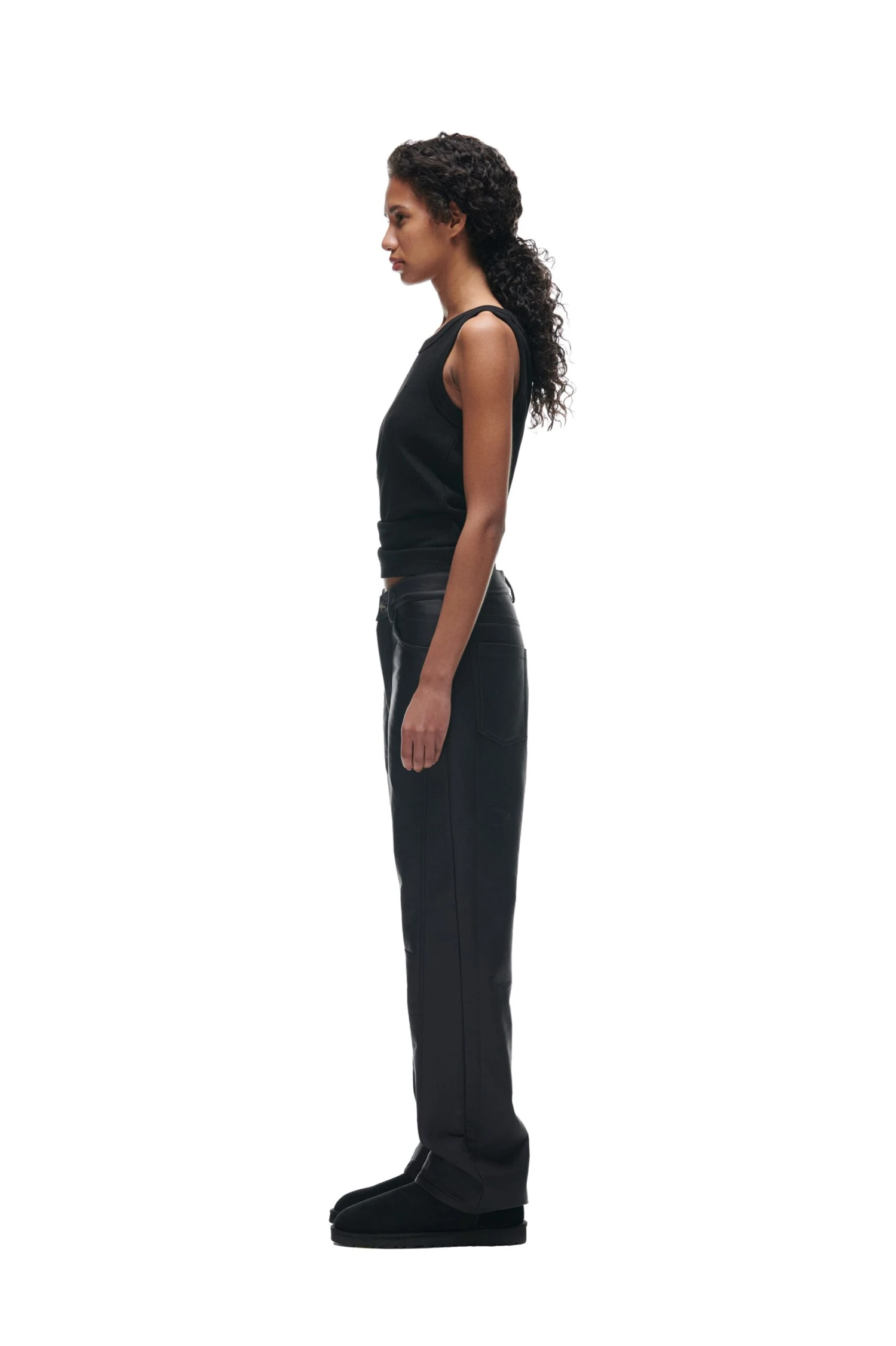 CRINKLE ZIP PANTS BLACK(Crinkle Zip Pants Black) 7 CRINKLE ZIP PANTS BLACK(Crinkle Zip Pants Black) - Image 5