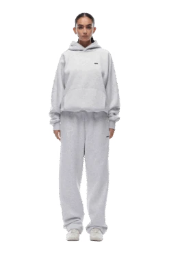 HOODIE LIGHT GREY(23n05 1100 201 Hlogo) -6PM CLOTHING SALE 20231003 6PM NOS AW23 LOOK 27 815 min