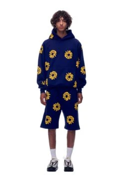 FLOWER HOODIE NAVY(Hoodie Aop Navy)