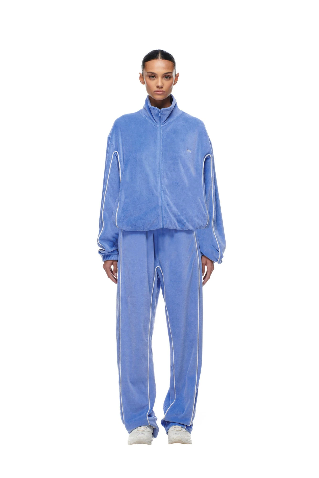 BF VELOURS TRACKJACKET PERSIAN BLUE(Bf Velours Trackjacket Persian Blue) - Image 4