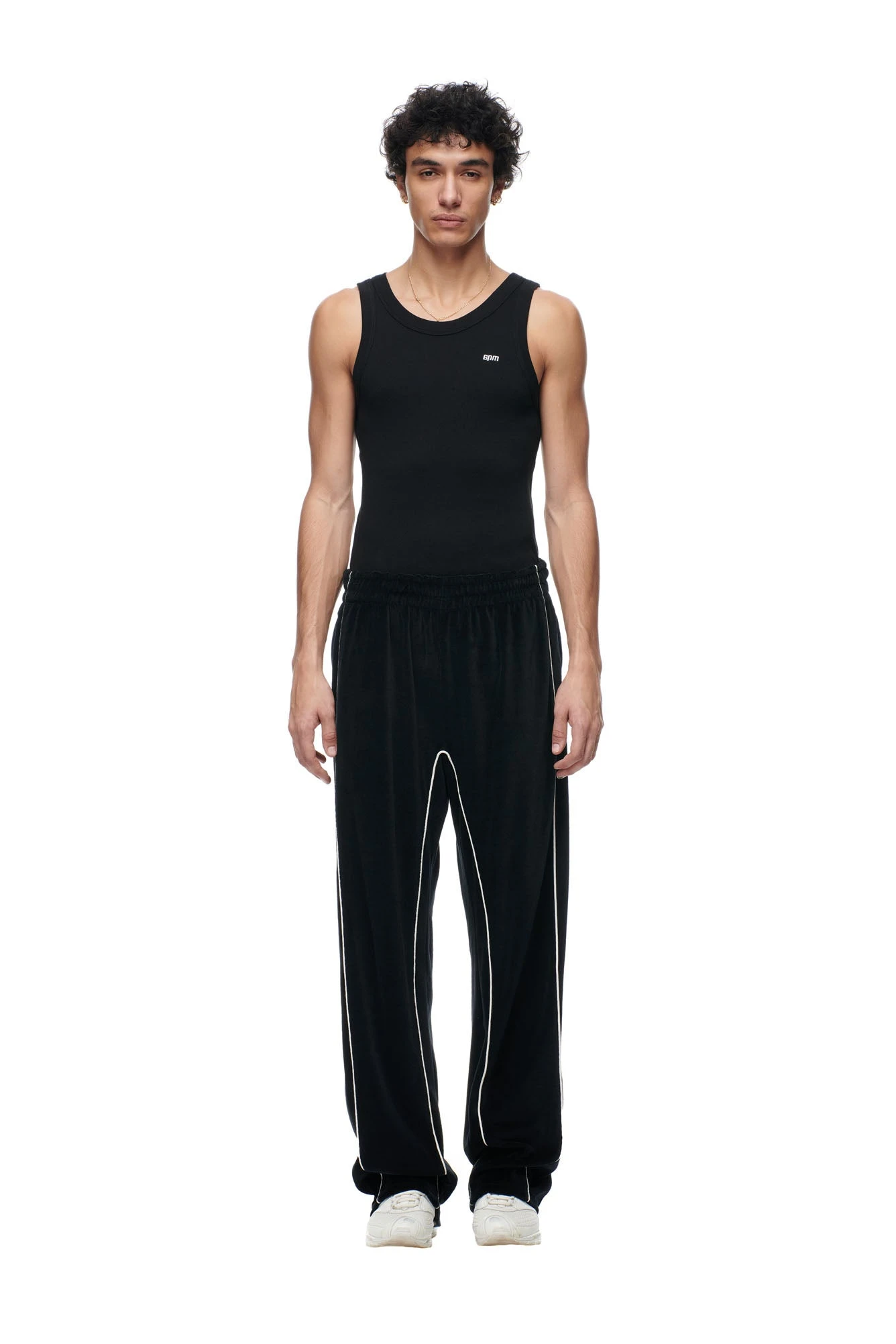 BF VELOURS TRACKPANTS BLACK(Bf Velours Trackpants Black)