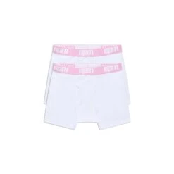 BOXER SHORTS WHITE/PINK (2-PACK)(Boxer Shorts White)