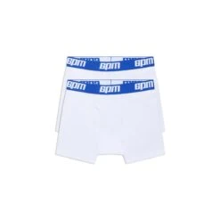 BOXER SHORTS WHITE/PRINCESS BLUE (2-PACK)(Boxer Shorts White Princess Blue)
