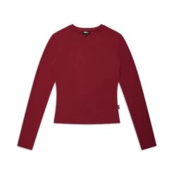 WMNS LONGSLEEVE WINE RED(Wmns Longsleeve Wine Red)