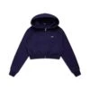 WMNS CROPPED ZIP HOODIE ORBIT BLUE(Wmns Cropped Zip Hoodie Orbit Blue) -6PM CLOTHING SALE 6PM 25 07 08 000173