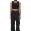 CROP TOP BLACK (2-PACK)(Crop Top Black 2 Pack) -6PM CLOTHING SALE 6PM ABOUT YOU Look 03 Female ECOM 0965