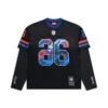 NFL LAYERED MESH LONGSLEEVE BLACK(Nfl Double Longsleeve Black) -6PM CLOTHING SALE 6PM NFL Jersey grey 6