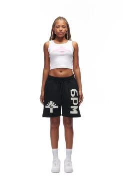 LOGO SHORTS BLACK(Logo Shorts Black) -6PM CLOTHING SALE 6PM vVERTABRAE Look 08 Sweatshorts Female black 0297