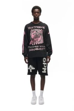 PSYCHEDELIC LONGSLEEVE BLACK(Psychedelic Longsleeve Black)