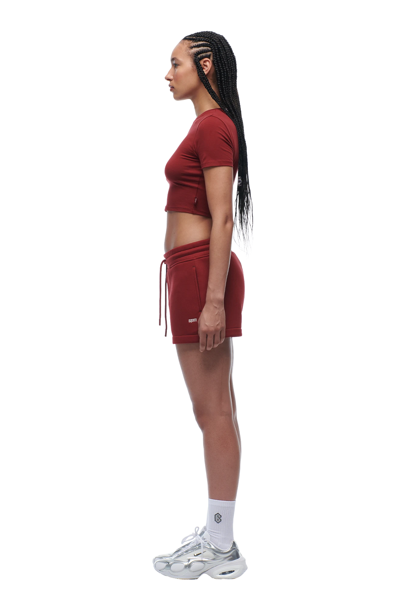 WMNS CROPPED T-SHIRT WINE RED(Wmns Cropped T Shirt Wine Red) 5 WMNS CROPPED T-SHIRT WINE RED(Wmns Cropped T Shirt Wine Red) - Image 3