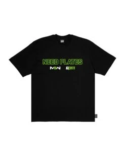 NEED PLATES T-SHIRT BLACK(Need Plates T Shirt Black)
