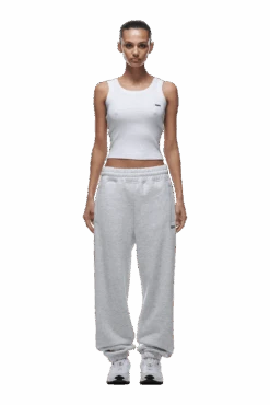 CUFF JOGGER LIGHT GREY(Cuff Jogger Light Grey) -6PM CLOTHING SALE cuffed jogger light grey min