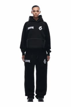 ICONS HOODIE BLACK(Icons Hoodie Black) -6PM CLOTHING SALE tr icon hoodie black5 min