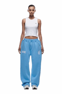 ICONS OPEN LEG JOGGER SKY BLUE(Icons Open Leg Jogger Sky Blue) -6PM CLOTHING SALE tr icon open leg blue4 min