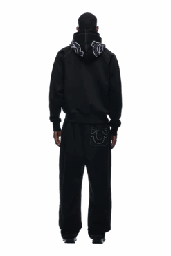 ICONS ZIP HOODIE BLACK(Icons Zip Hoodie Black) -6PM CLOTHING SALE tr icon zip hoodie black4 min