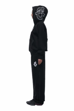 ICONS ZIP HOODIE BLACK(Icons Zip Hoodie Black) -6PM CLOTHING SALE tr icon zip hoodie black7 min