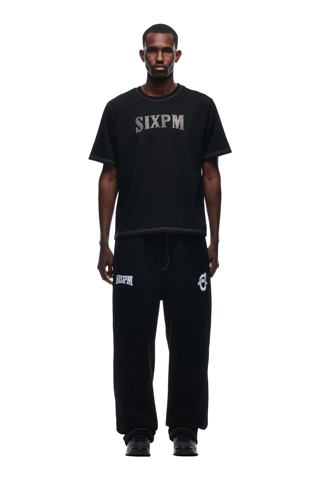 RHINESTONE LOGO T-SHIRT BLACK(Rhinestone Logo T Shirt Black) 3 RHINESTONE LOGO T-SHIRT BLACK(Rhinestone Logo T Shirt Black)