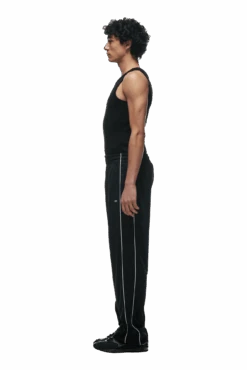 6PM+ TRAINER PANTS BLACK(23020 1000) -6PM CLOTHING SALE trainer track pants black2 min