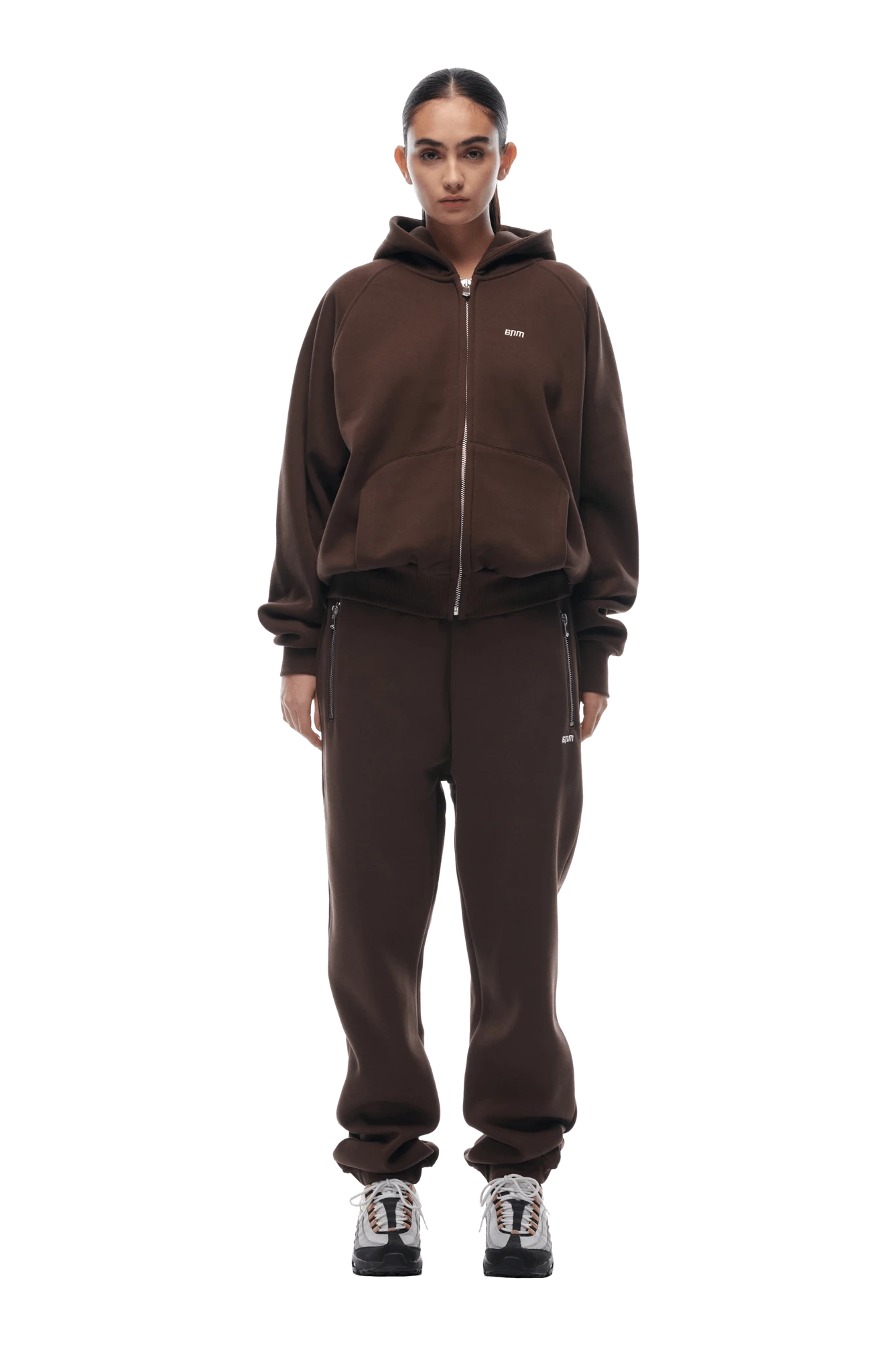 ZIP HOODIE CHOCOLATE BROWN(23n05 1110 907 Zhlog) 7 ZIP HOODIE CHOCOLATE BROWN(23n05 1110 907 Zhlog) - Image 5